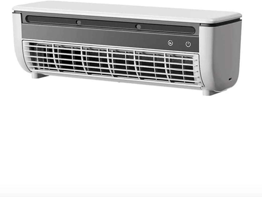 Portable Wireless Wall Mounted Air Conditioner|Upgraded 3 Wind Modes for Fast Cooling|20W 6000mAh AC with Remote Control|10 dB Quiet for Home,Bedroom,Kitchen (White)