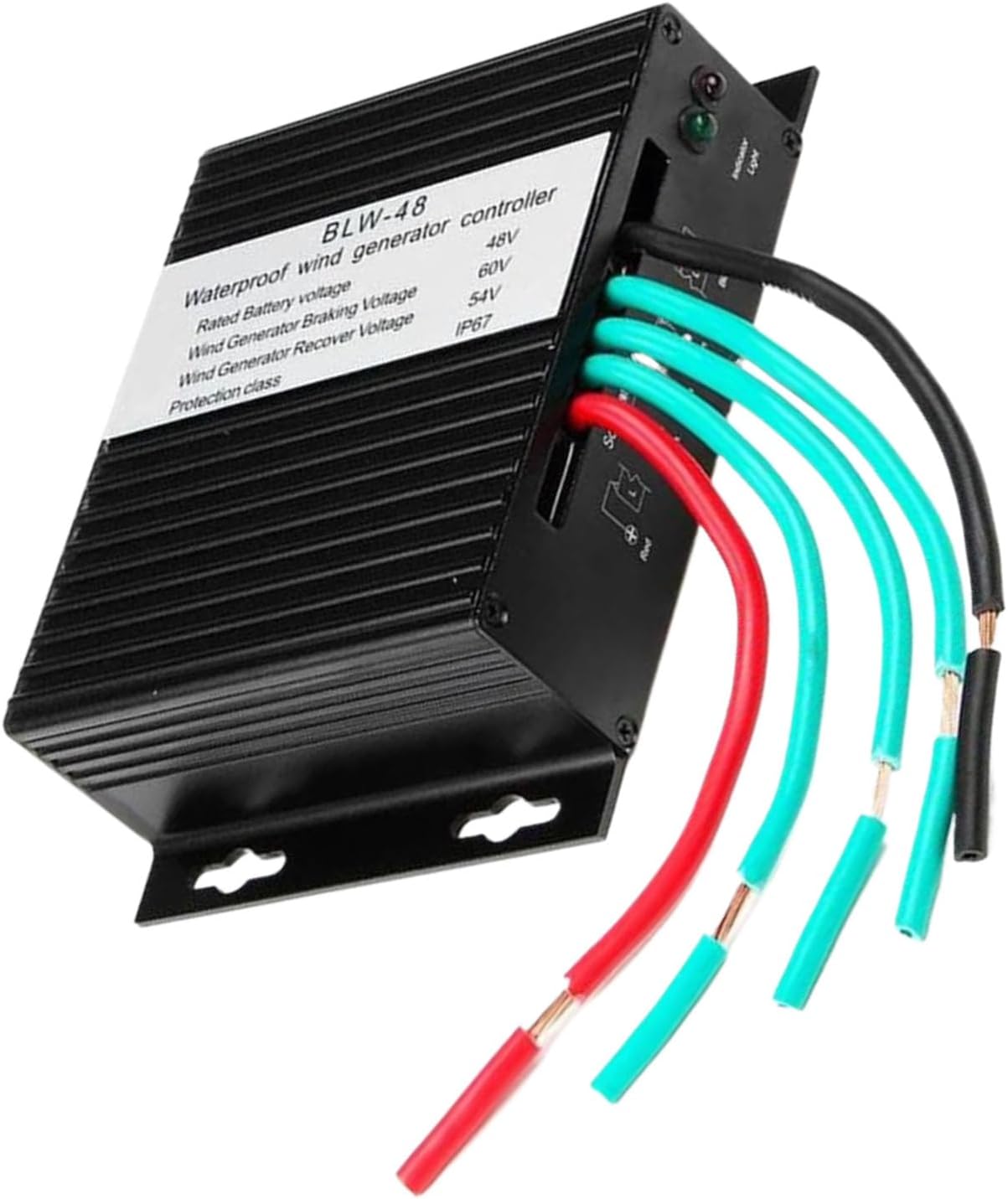 220v,HYZHANHONG Small Wind Turbine Controller, IP67 Waterproof 12V 24V Auto 48V MPPT Wind Charge Controller with Overcharge Protection and Display(8000W,220V)