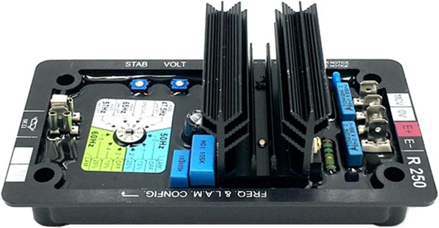 Wind Generator, R250 AVR Generator Automatic Voltage Regulator for Generators,for Home, Farm, RVs, Boats(R731)