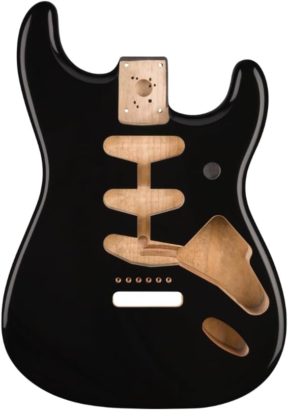 Fender Alder Stratocaster Body - Vintage Bridge Routing - Black