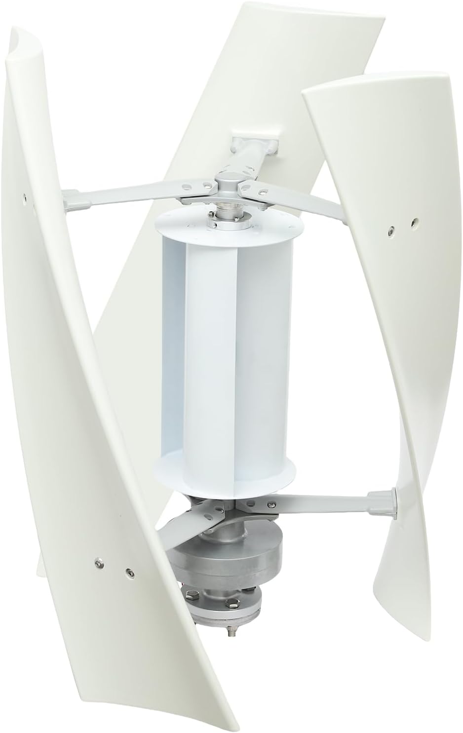 Vertical Wind Turbine Generator, 100W 24V Wind Turbine Kit with Intelligent Microprocessor Controller & Auxiliary Wind Wheel, Vertical Helix Wind Power Turbine Generator Kit for Mobile House Cabin