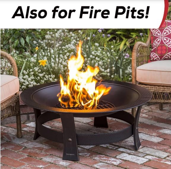 Duraflame Fast-Lighting Firelogs – 2.5lb/1.5 Hour Burn, Clean Burning, Indoor/Outdoor Fireplace & Fire Pit Logs, Eco-Friendly Recycled Wood & Renewable Fibers (2 Pack + Matches)