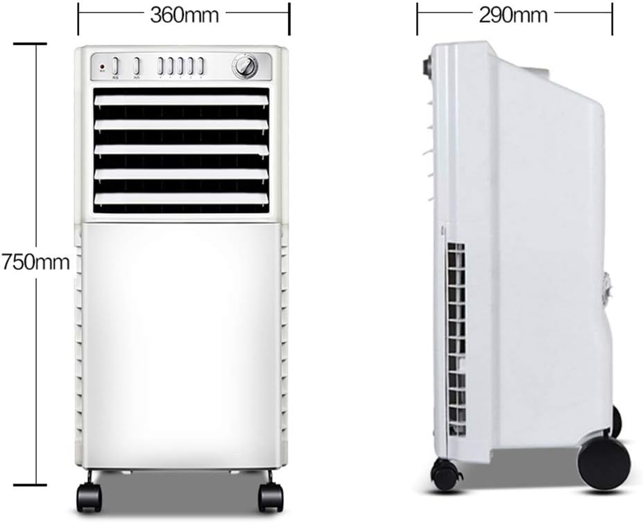 Cooling Fans Portable Air Conditioner Fan, 80° Oscillation,4 speeds, 2H Timing Evaporative Air Cooler Cooling Fan with for Home, Office, 65W 3 Speed Setting