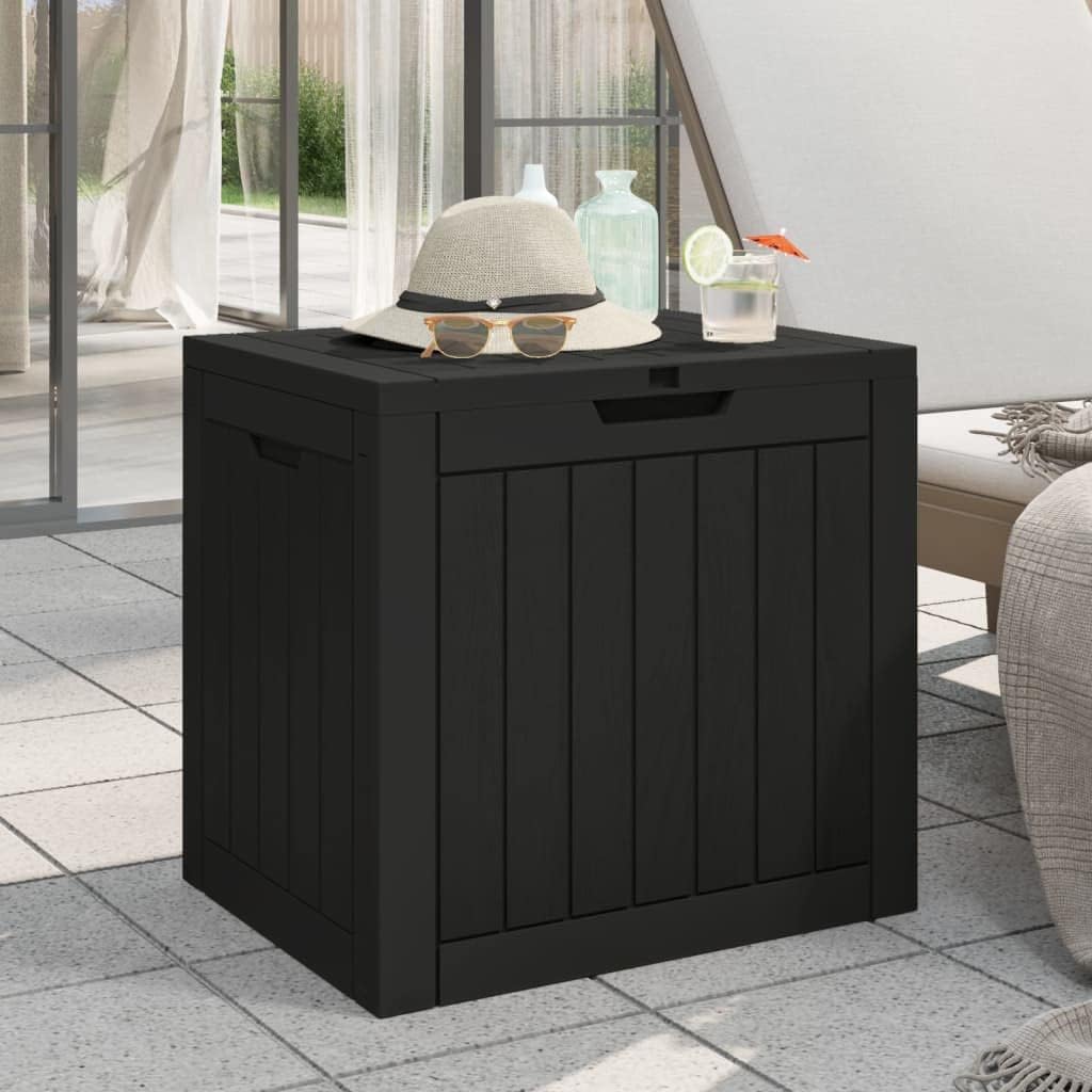 Patio Storage Box Outdoor Storage Cabinet Deck Boxes Outdoor Waterproof Outdoor Storage Bin Outdoor Storage Bench Black 21.9