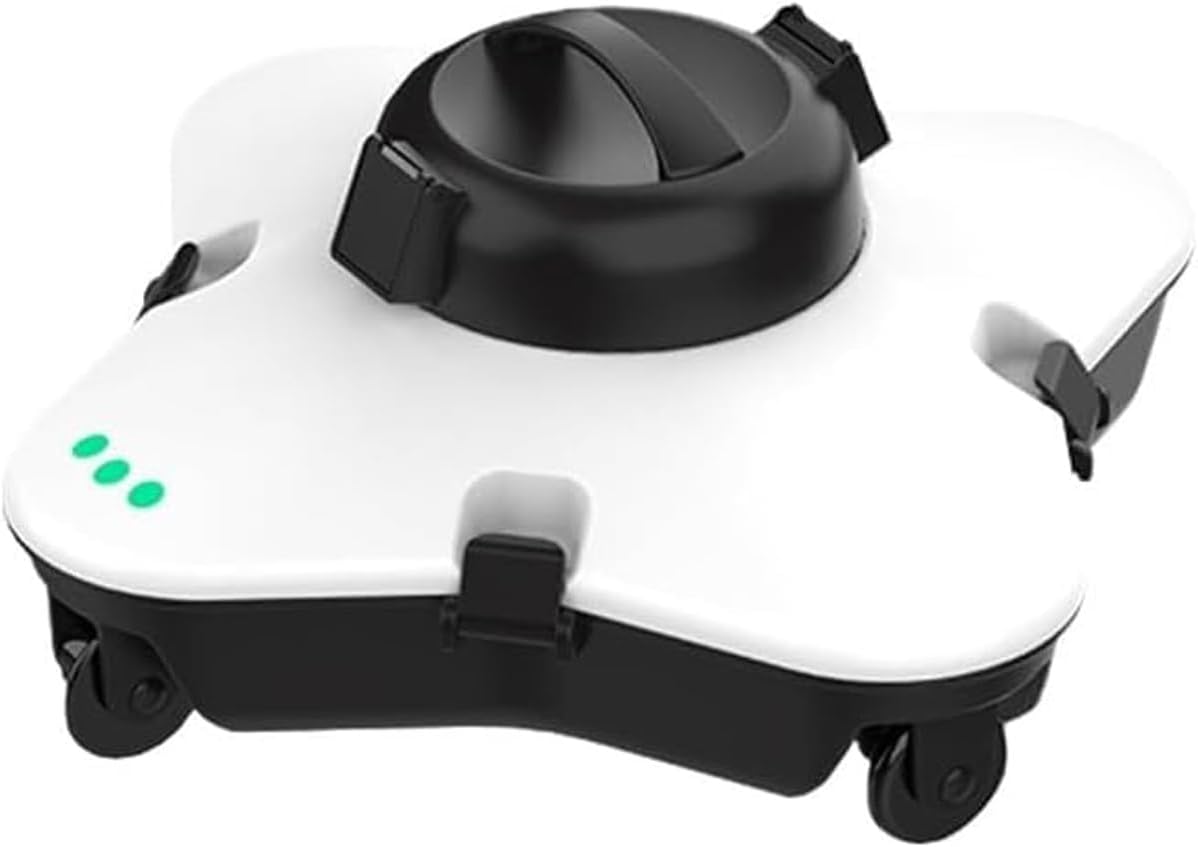 Automatic Pool Vacuum Cleaner,Cordless Pool Cleaner Robotic,Electric Pool Cleaning Robot,Lasts 120 Mins and 100㎡,7500mAh,Diving Depth 3M,for Indoor Outdoor Swimming Pools