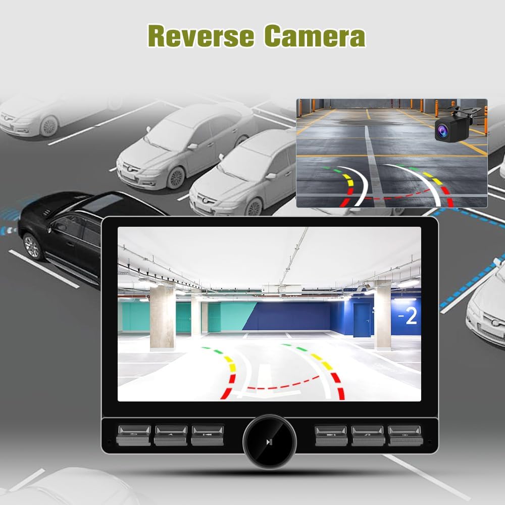 AWESAFE 10.6 Inch Car Radio Stereo Qualcomm [4+64GB] for Chevy Silverado GMC Sierra 2014-2018 Android 13 Head Unit with CarPlay Android Auto