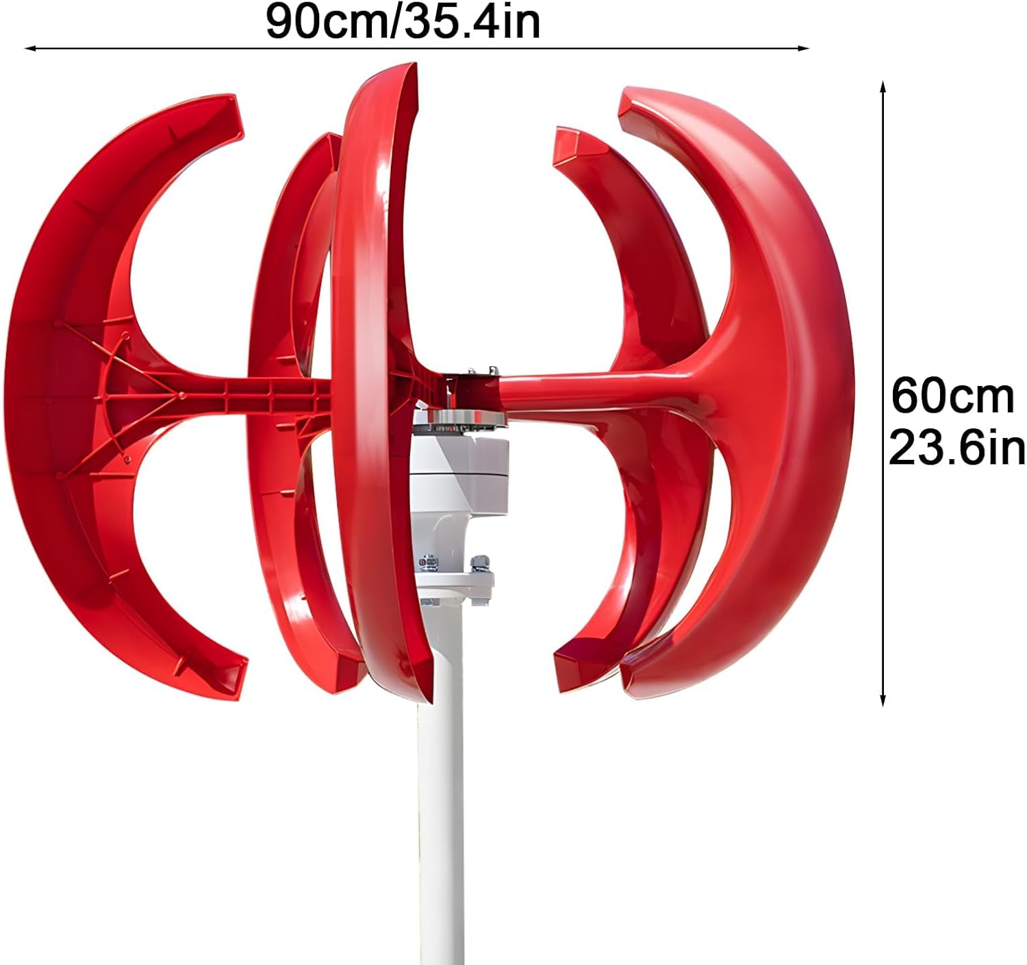 800W Home Wind Turbine Kit, 12V/24V Home Wind Generator, 2.5m/s Start-Up Wind Speed, Adjustable Wind Direction, Suitable for Farms, Gardens, RVs, and Boats