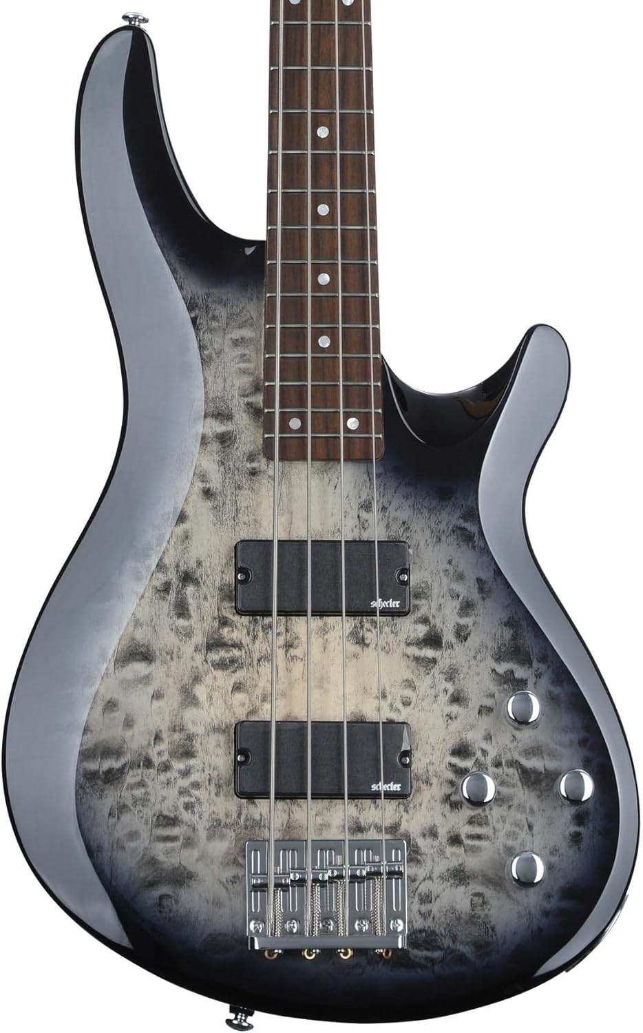 Schecter C-4 Plus Bass Guitar - Charcoal Burst
