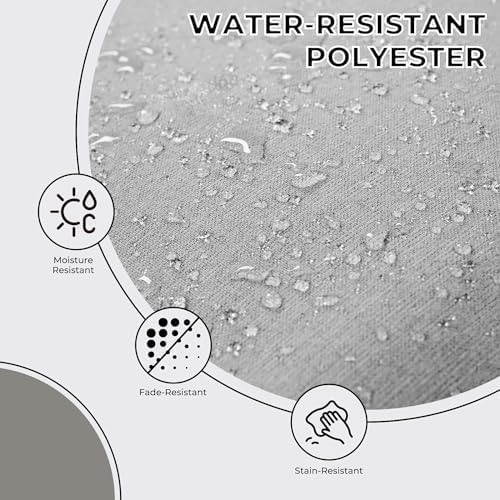 Grand patio 10-Piece Patio Dining Set for 8, 8 E-Coated Outdoor Dining Set Swivel Patio Dining Chairs with Olefin Cushions & 2 Rectangular Faux Woodgrain Table with 1.5”Market Umbrella Hole