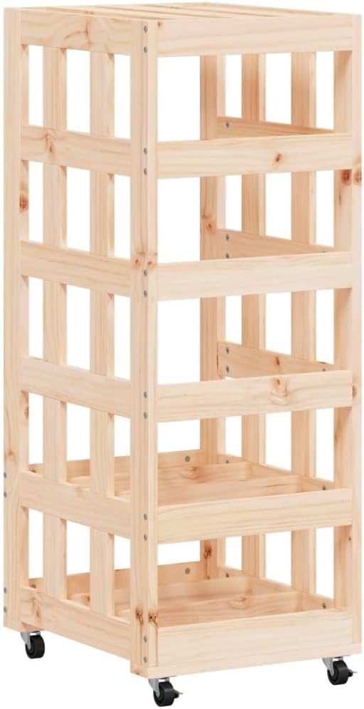 Fire Pits & Outdoor Fireplaces Log Holder with Wheels 15.7