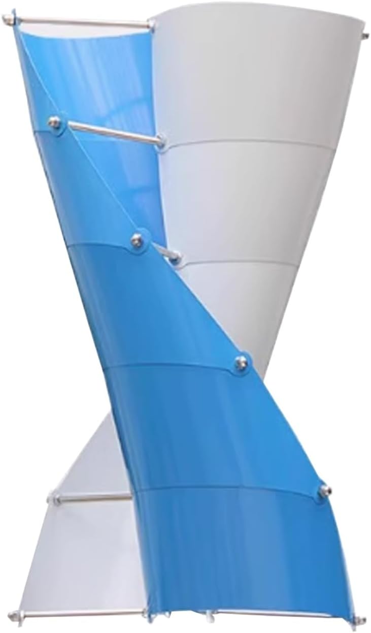 Wind Turbine Generator, Spiral Magnetic Suspension Vertical Axis Small Wind Turbine Generator, Two Aluminum Alloy Blades Strong Wind Resistance Wind Turbine Generator Kit For Home, Outdoor(400W-12V)