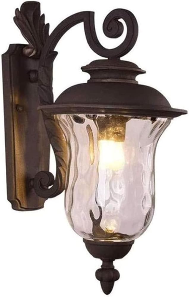 Modern Minimalist Wall Lamp Outdoor Waterproof Wall Lamp Courtyard Balcony Decorative Lighting Corridor Aisle Lamp for Garden Patio (Size : 22 * 28cm/8.7 * 11in) (Elegant 40 * 58cm/15.7 * 23in)