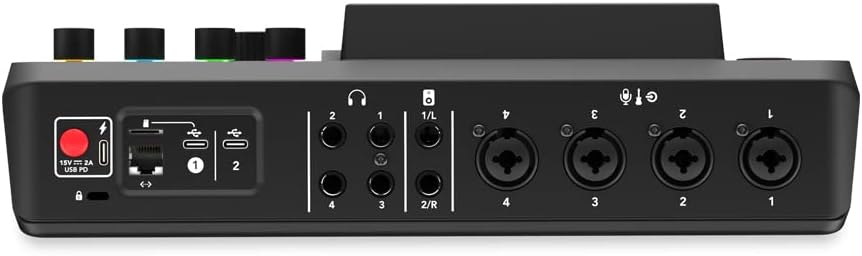 Rodecaster Pro II Ultimate Podcasting Bundle with 4 PodMics, PSA1+ Boom Arms, NTH-100 Headphones, WS14 Filters & Color-Coded Cables