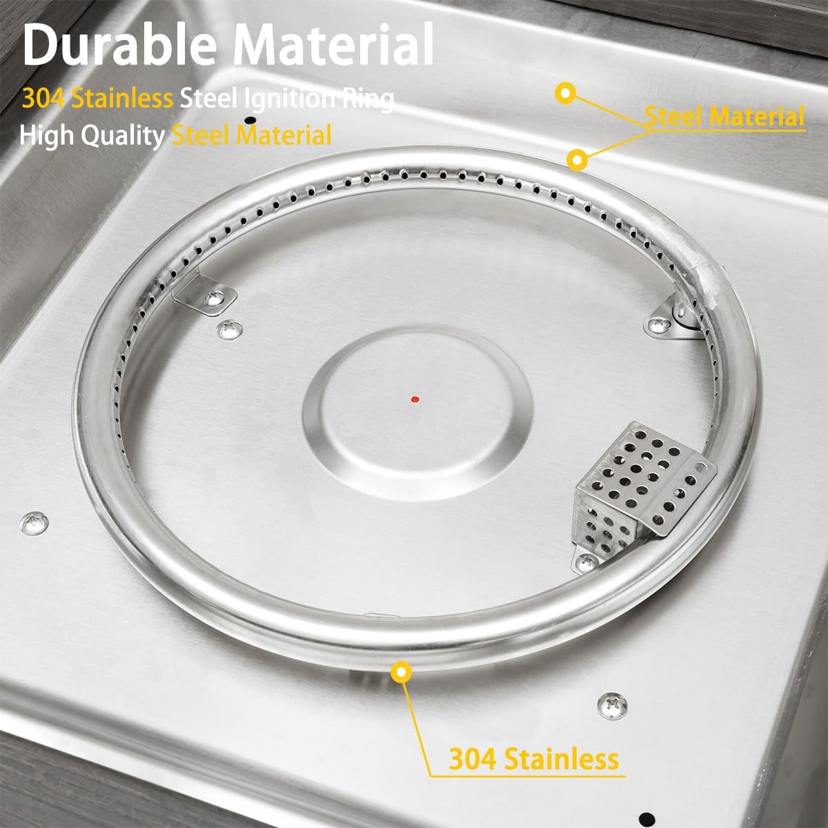 34'' Propane Fire Pit Table 50,000 BTU Steel Outdoor Gas Fire Pit with Lid and Lava Rock, Add Warmth and Ambience to Parties On Patio Deck Garden