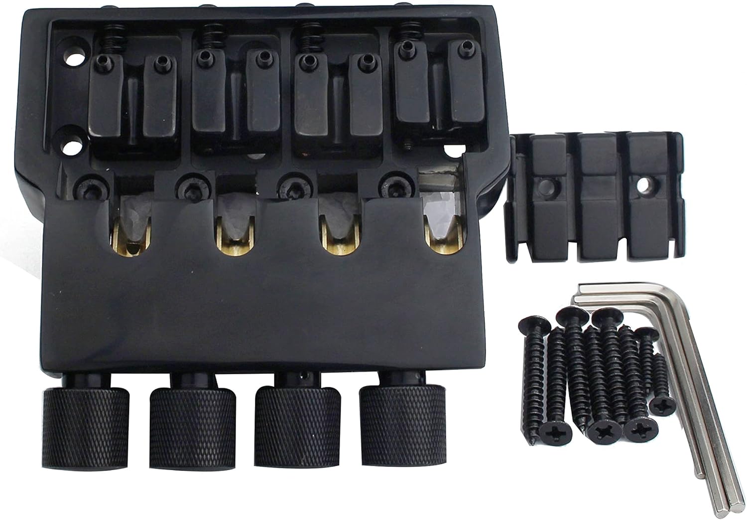 Guyker ALP 4 String Headless Bass Bridge Accessories WB1001 Black