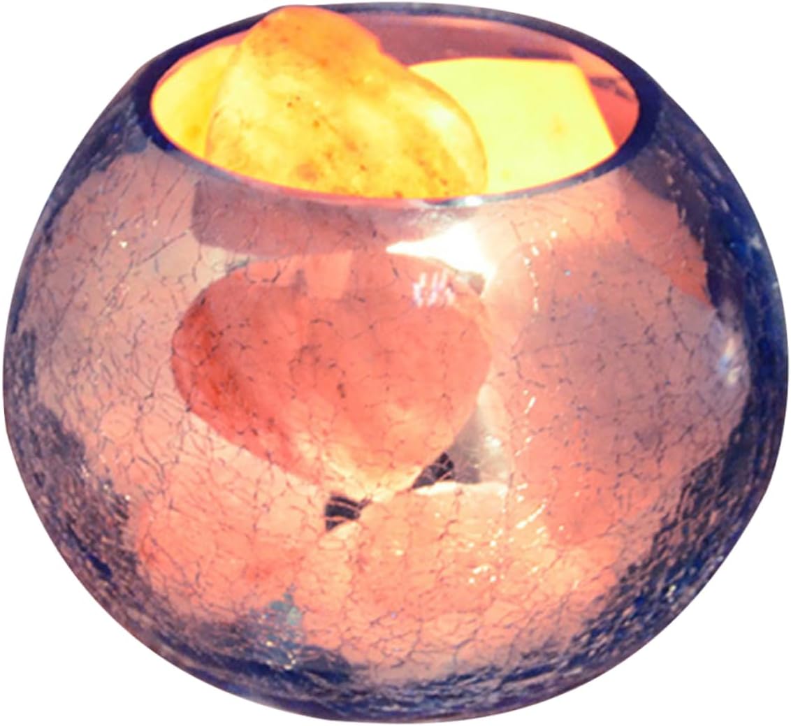 USB Himalayan Dimming Bedside Light for Bedroom Living Room and Office Decor Glass Design for Relaxing Atmosphere