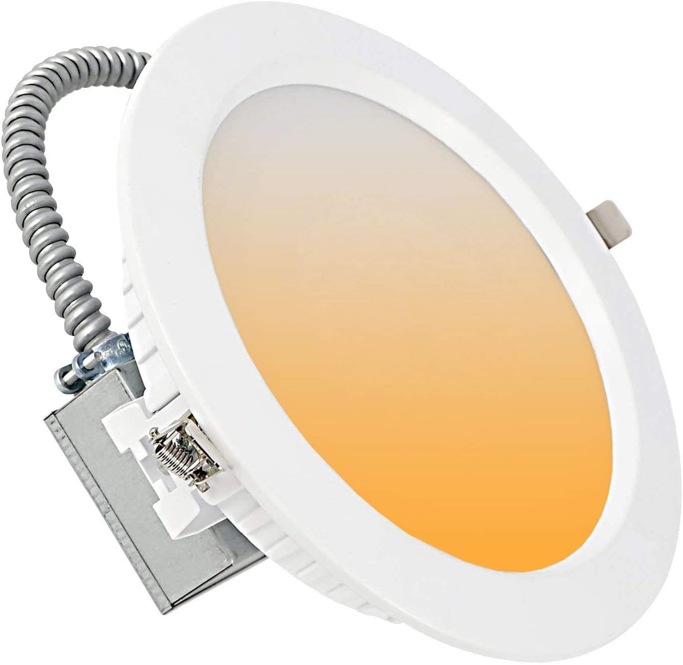 10Pack 8-Inch Commercial-Grade Recessed Lighting Fixture LED 8 Inch Commercial Downlight 24W 30/40/50K Changeable Dimmable 100-277V Hardwired Downlight Commercial Indoor LED Ceiling Light ETL