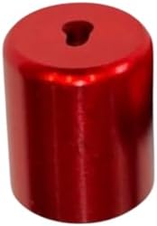 (12PACK) 1/4 inch HVAC Locking Caps (Tool Sold Separately) Made from Quality Yellow Brass for Many Years of Protection. Pink 410A (Caps are Keyed R22) for Extra Protection. ECWB