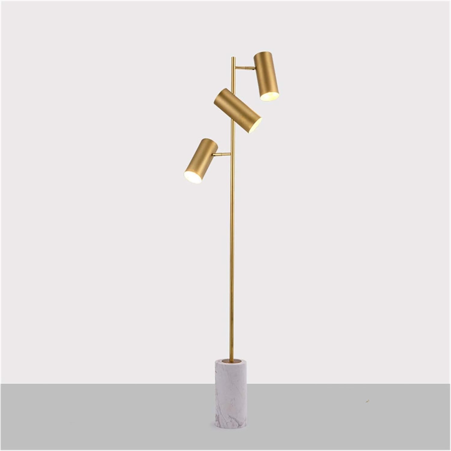 Floor lamp Modern led Crystal Classic Floor lamp Stained Glass Floor lamp loft Floor lamp Floor Stand lamp Floor lamp (Copper White Marble)