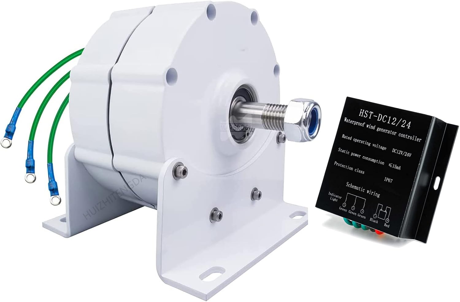 12000W 3 Phase Alternator Permanent Magnet Generator, 12V-220V for Wind Turbine Water Turbine (with Controller12v)