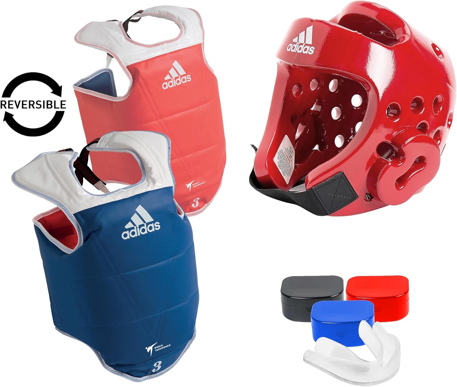 adidas Taekwondo Custom Ultimate Sparring Gear Set w/Optional Accessories - Red