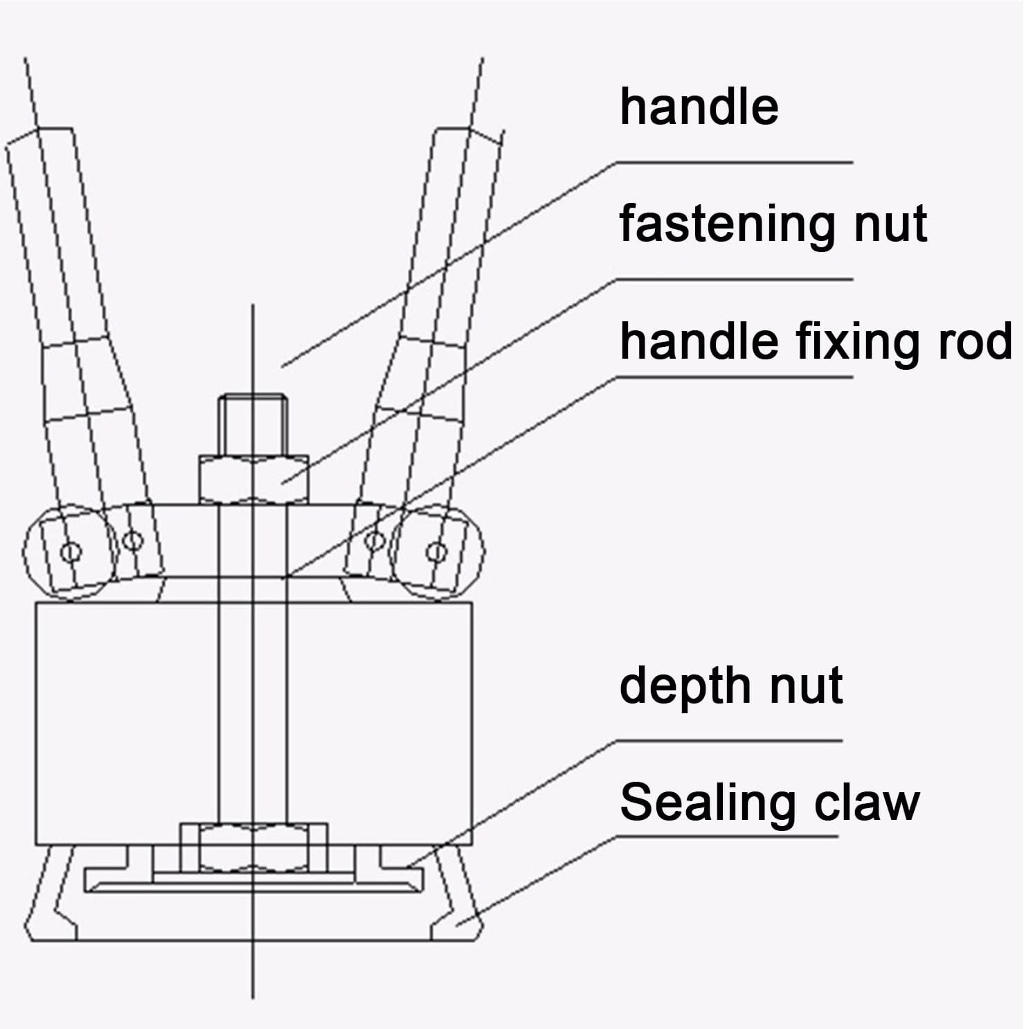 35mm 70mm Oil Barrel Crimper Sealer 200L Oil Drum Pressure Cap Sealing Barrel Crimping Tool 53 Gallon Manual Oil Barrel Sealing Machine Reliable and Efficient,One Set
