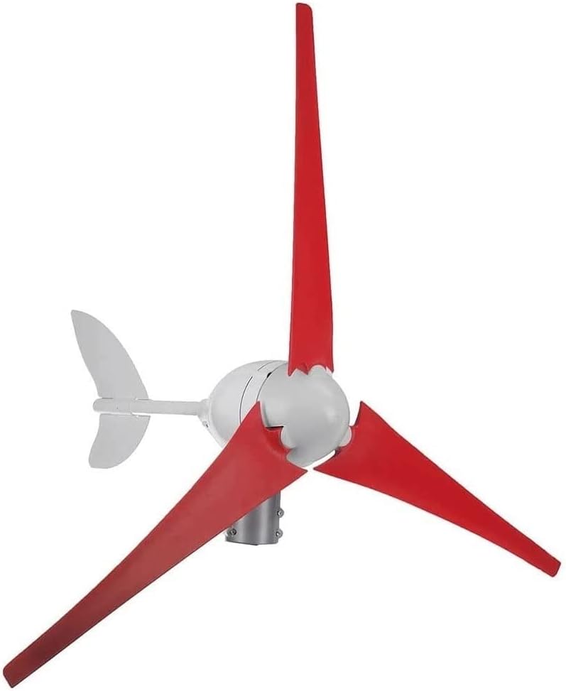 3 Blade Wind Turbine Generator 12V 24V Wind Power Generator with Charge Controller Low Wind Speed Starting Windmill Generator for Marine, RV, Home