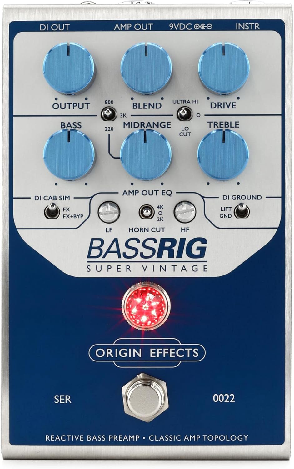 Origin Effects BassRig Super Vintage Bass Preamp Pedal