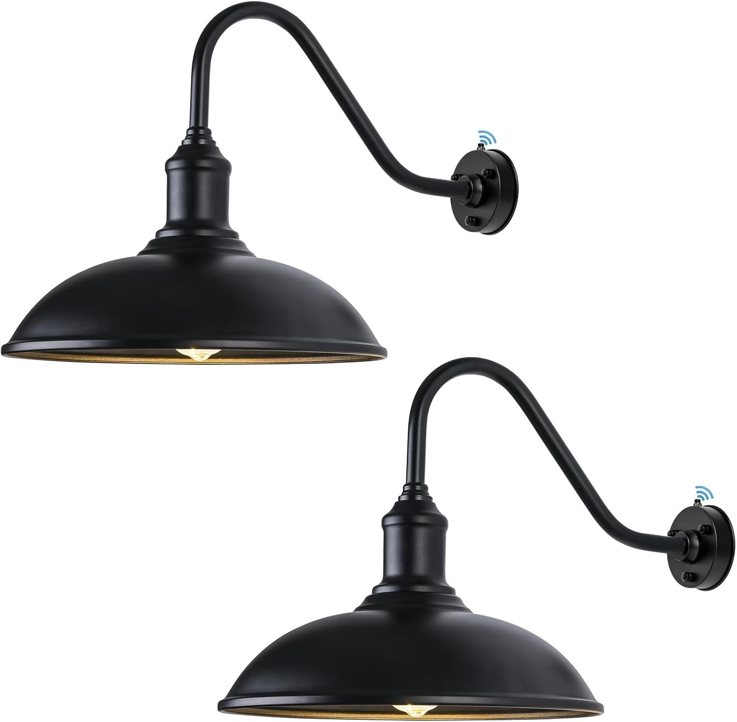 Outdoor Barn Light Fixtures - 24 Inch Dusk to Dawn Exterior Farmhouse Lighting Barn Light for House with Anti-ponding Bottom, Barn Lights Outdoor Gooseneck Lighting