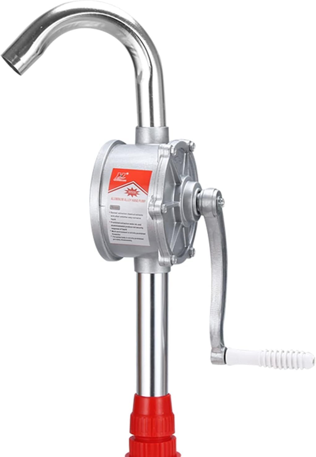 Hand Tool Rotary Barrel Pump,Drum Rotary Hand Pump New Oil Fuel Barrel Heavy Duty，Transfers Antifreeze, Gas, Kerosene, Hydraulic Fluid, Oils and More for Use On 15 to 55 Gallon Drums