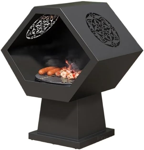 Outdoor Fireplaces Modern Indoor Charcoal Brazier Household Fire Pits Heating Stove Outdoor Courtyard BBQ Grill Garden Smokeless Fire Pits