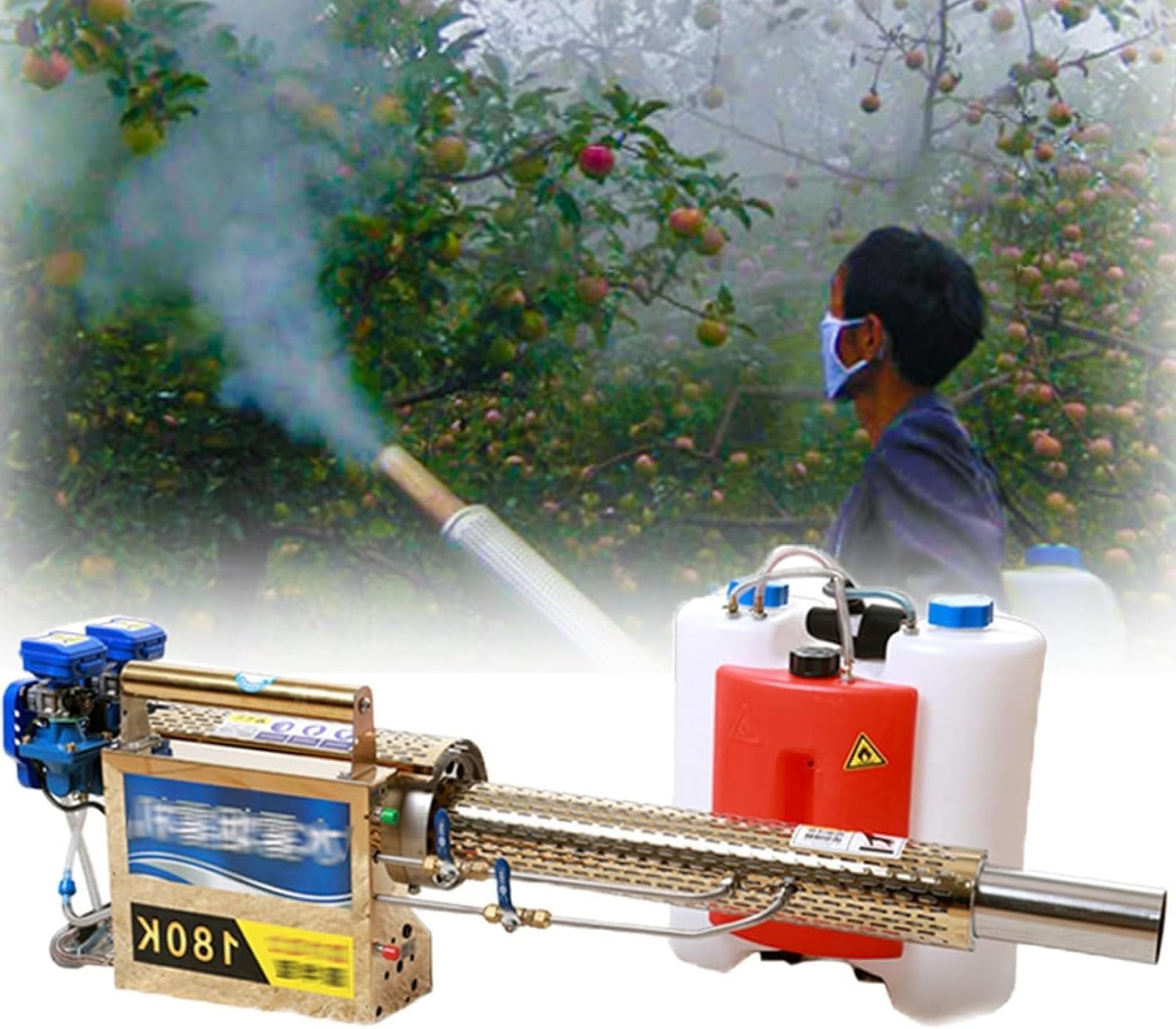 15L Thermal Fogger - Portable 360° Spray Professional Fogging Machine for Agriculture, Powerful and Efficient Treatment, Ideal for Pest Control and Disinfection
