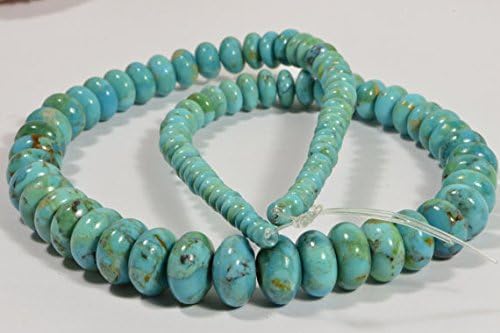 Nevada Turquoise Rondelle Beads Jewelry Making Supplies Turquoise Beads 16