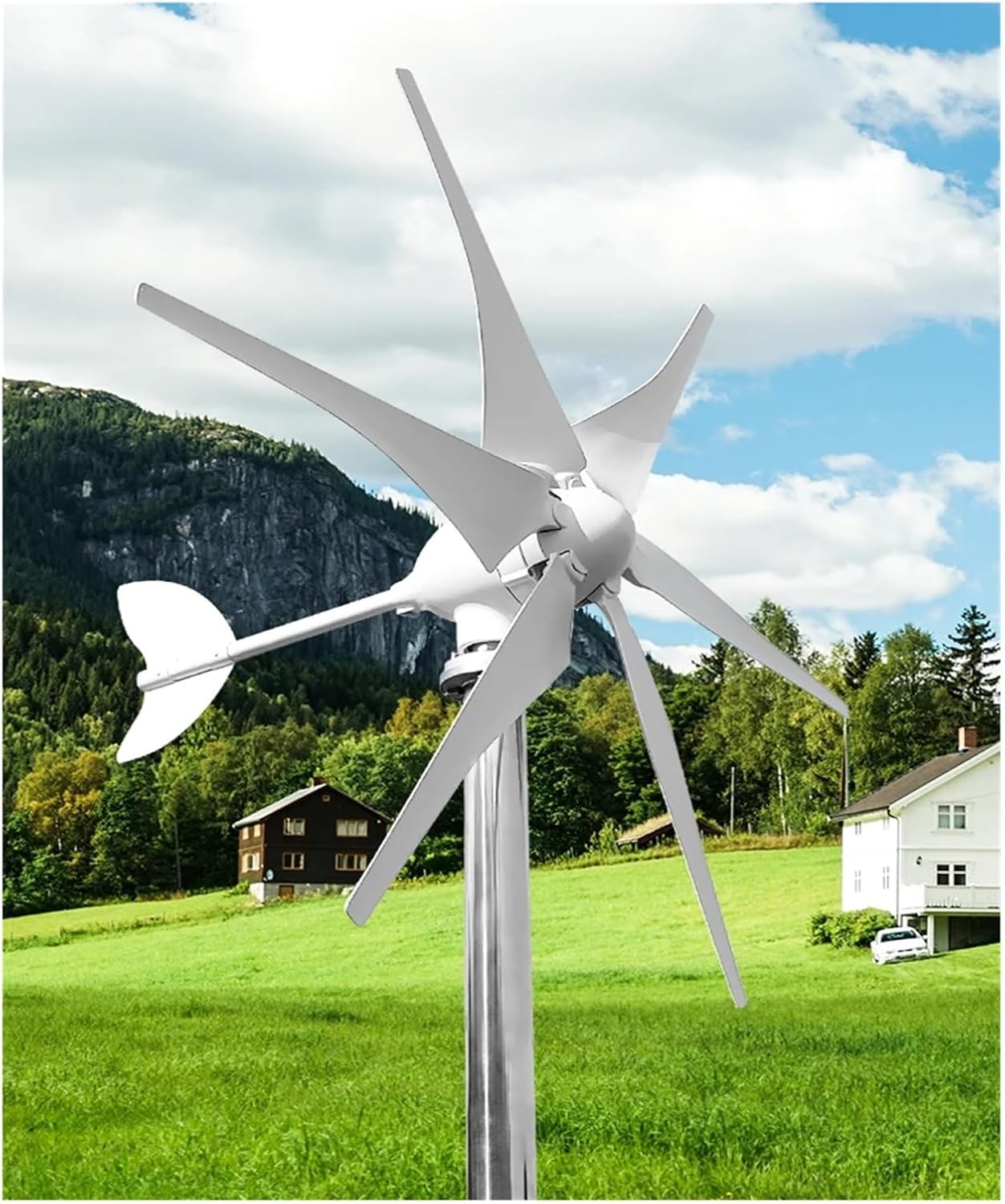 Wind Turbines, 3000W Wind Turbine with Free Charging Controller Yacht Farm Family Farm(48V)