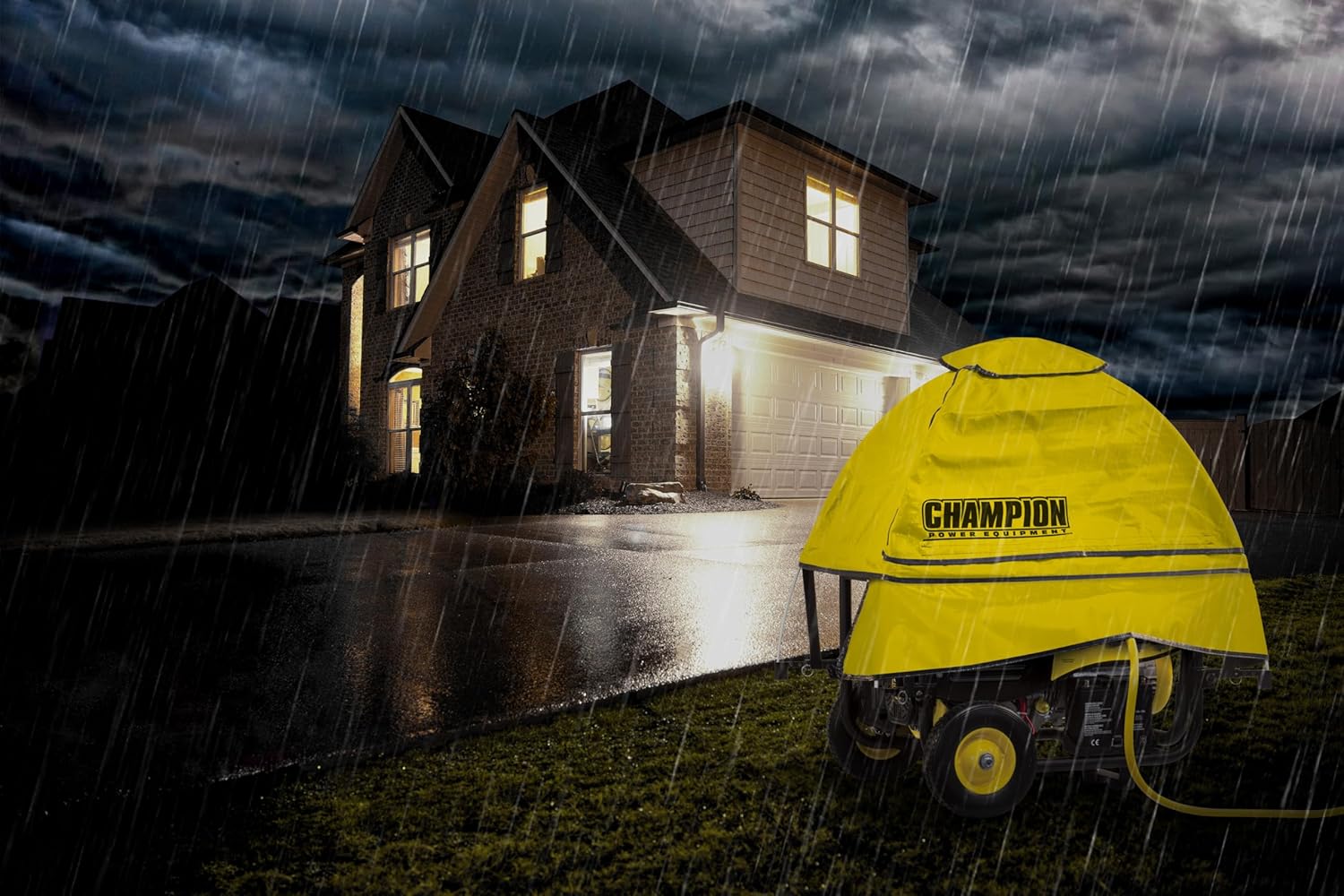 Champion Power Equipment 100376 Storm Shield Severe Weather Portable Generator Cover by GenTent for 4000 to 12,500-Starting Watt Generators