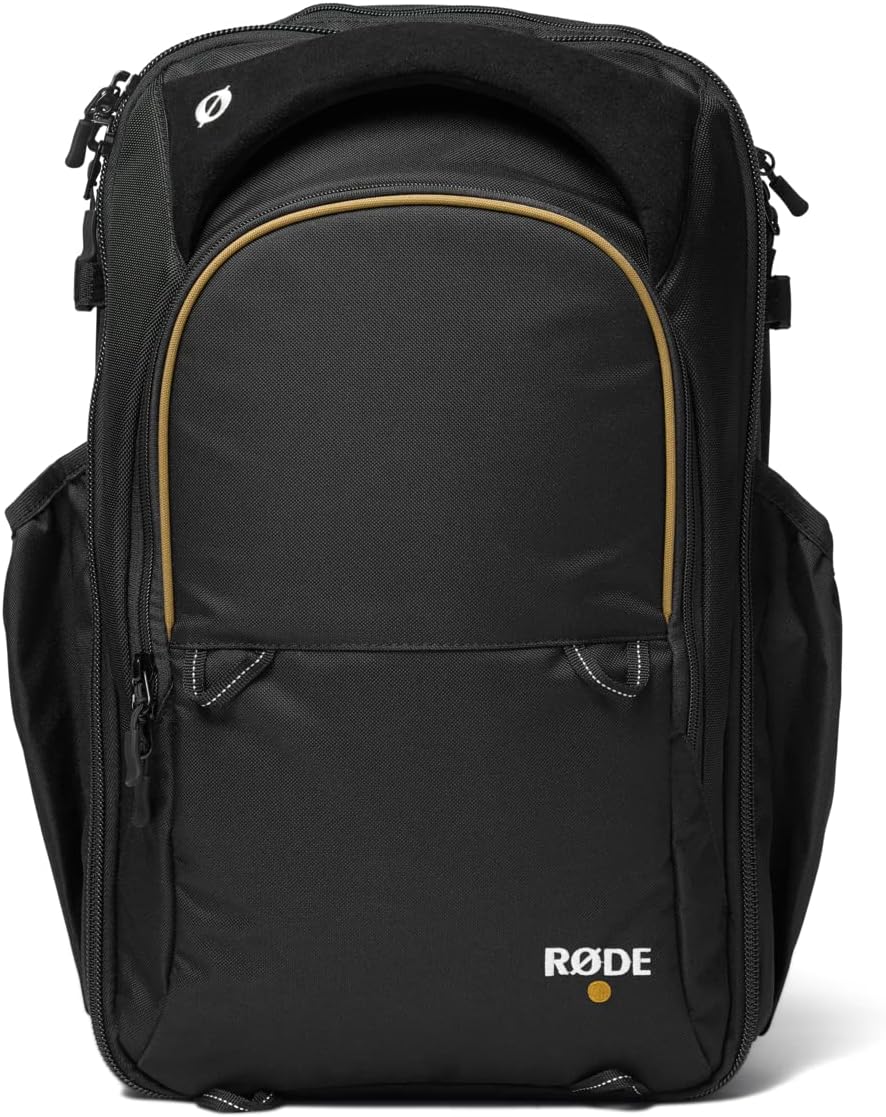 RØDE Backpack for the RØDECaster Pro II, Laptop, Microphones, Studio Arms and Other Accessories (18L, Black)