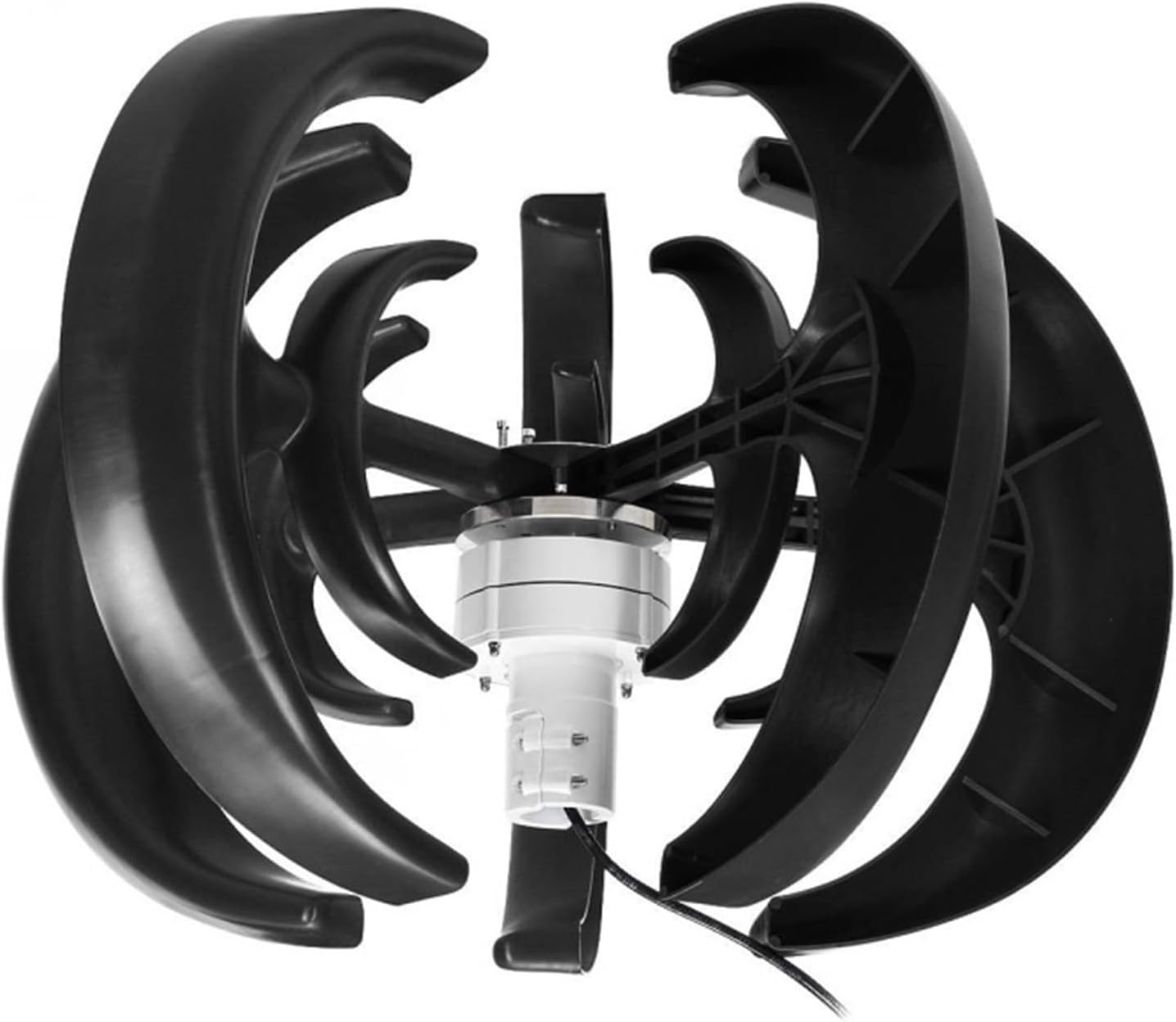 12V/24V 2000W Wind Turbine Kit 5-blade Lantern Wind Turbine With Controller + 100W*2 Solar Panels + Battery For RV, Boat, Home Power Generation, Etc. (Color : 12V)