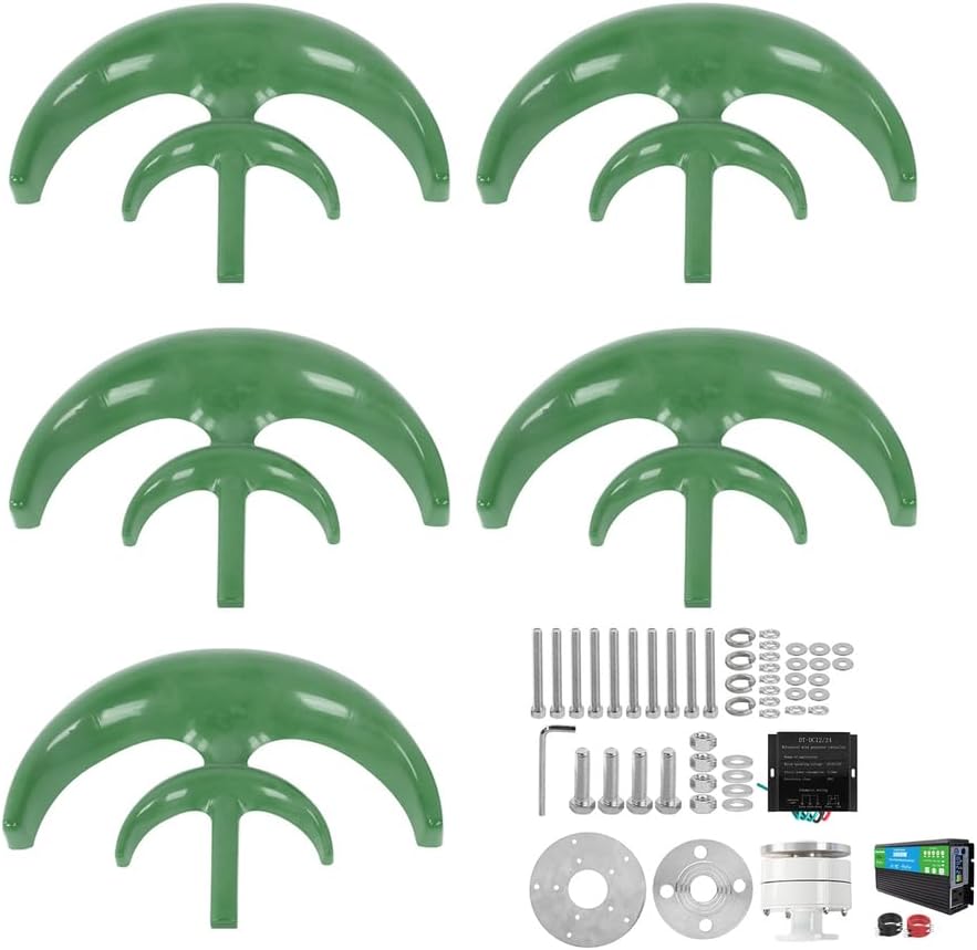 24v,HYZHANHONG No Noise12000w Wind Turbines Wind Generator,12M/S Rated Wind Speed12v 24 V 48 Volt Fiber Blade Horizontal Home Power Windmill Energy Turbines Charge