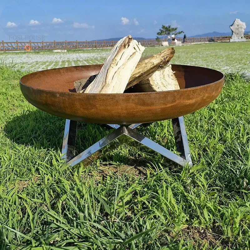 Outdoor Fireplaces XOutdoor Courtyard Fire Pit Bonfire Brazier Home Garden Heating Stove Camping Furnace BBQ Grill Patio Furniture Fire Pits