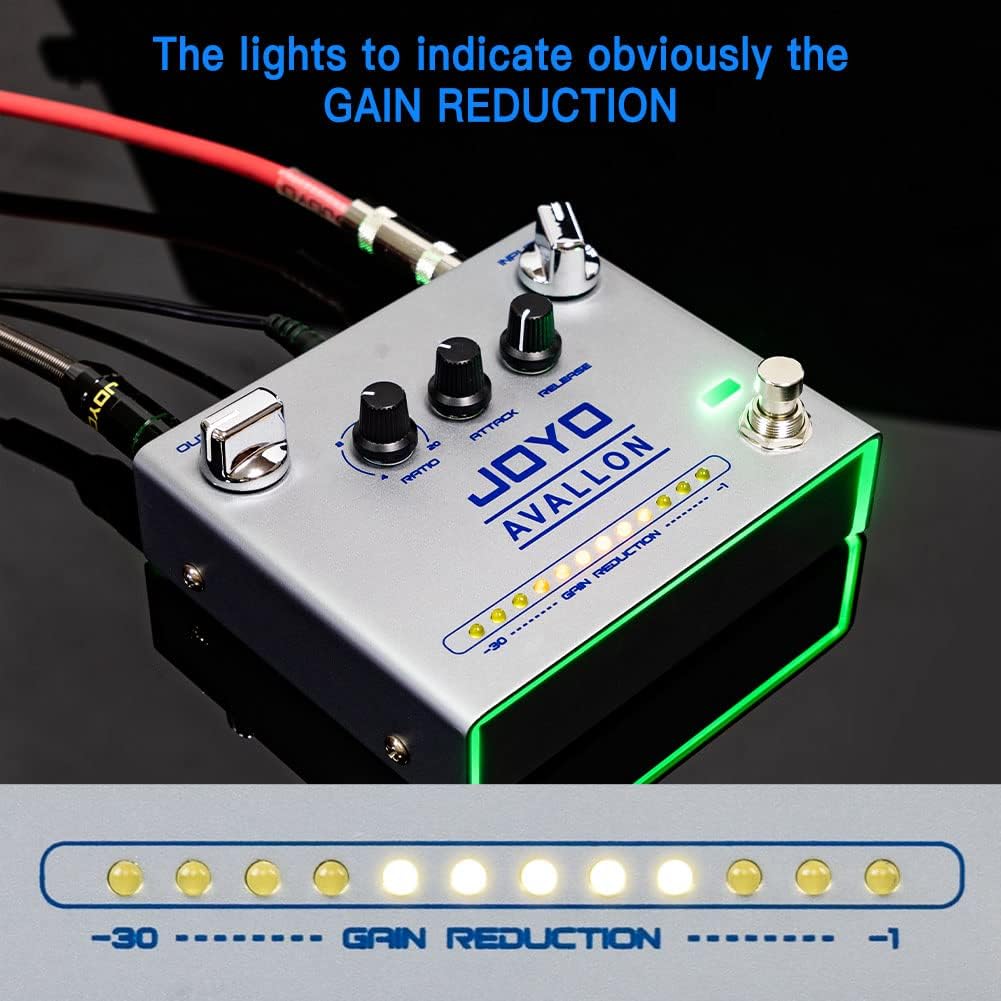 JOYO R-18 Amp Simulation Pedal and R-19 Compressor Effect Pedal Precise Compression