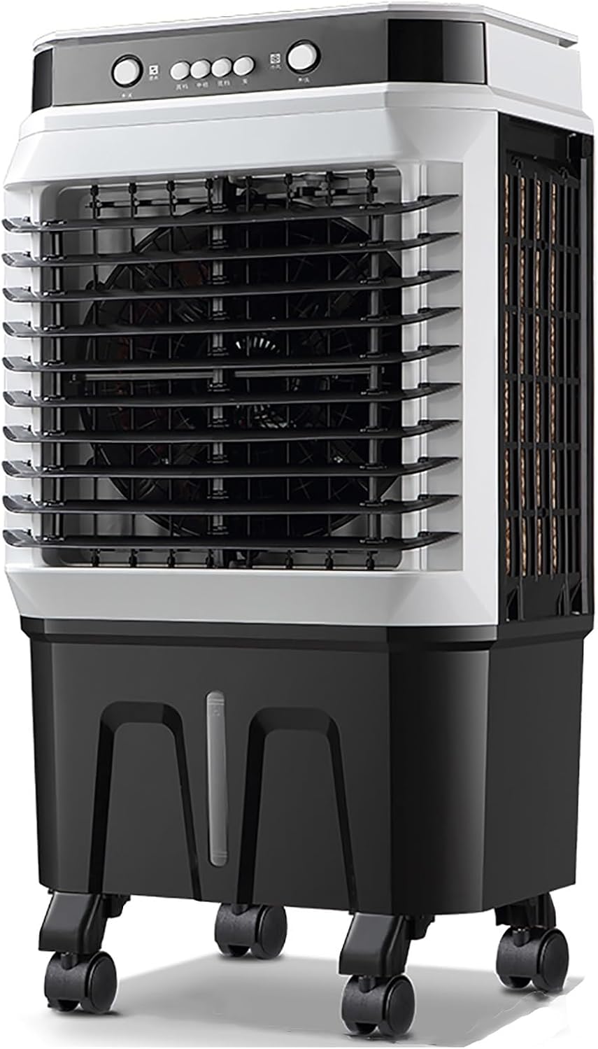 40L Evaporative Air Cooler, Portable Air Conditioner/Cooling Fan/Humidifier with 3 Modes/Speeds, 120°Oscillation, 4 Ice Packs for Outdoor Indoor Use (Color : Mechanical, Size : 41x32x90cm)