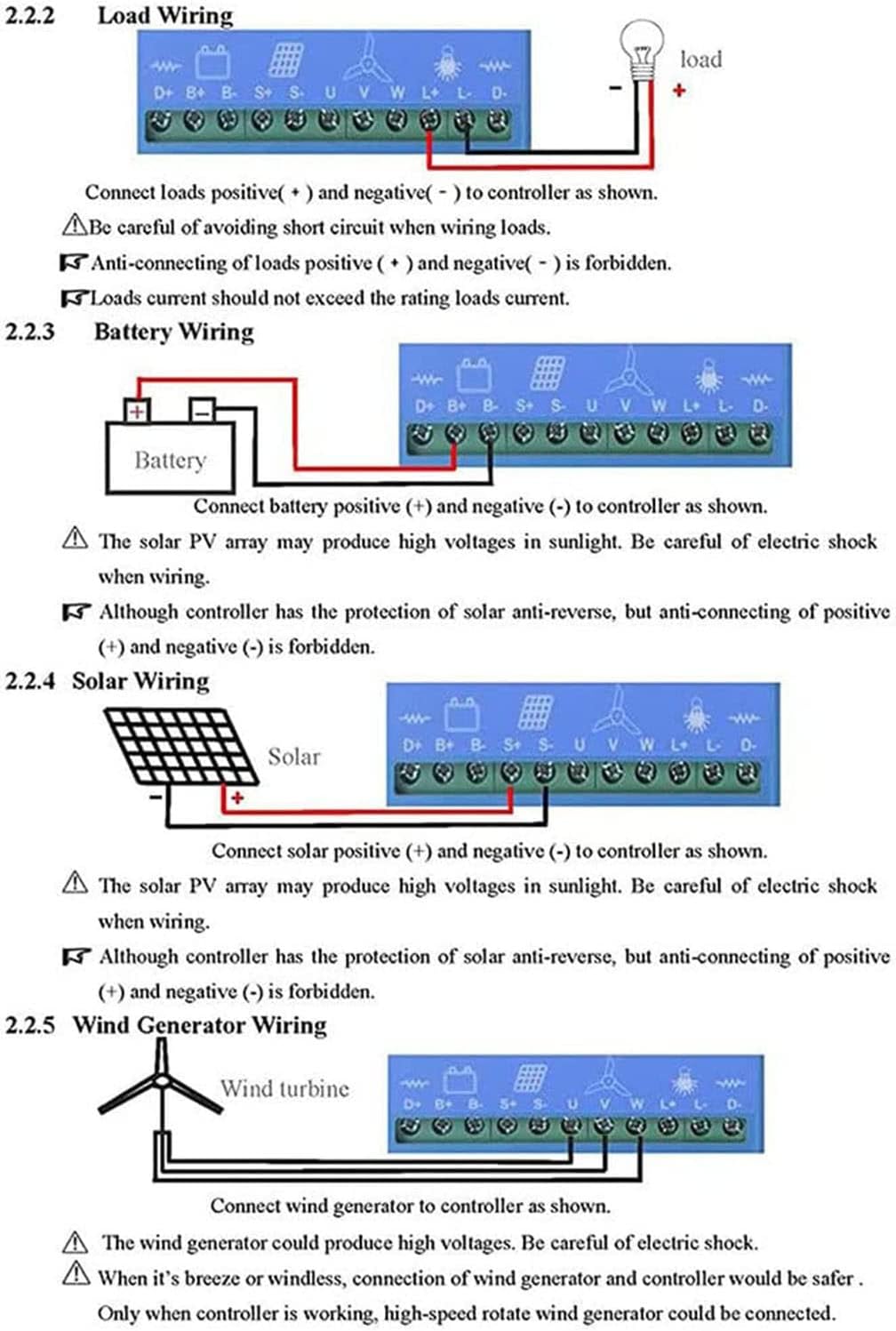 Wind Solar Hybrid Charge Controller 5000W-12000W 12V/24V/48V Auto Switch Regulator MPPT Wind Solar Hybrid Boost Controller for Wind Turbine Generator Charger Battery,12000W-48V