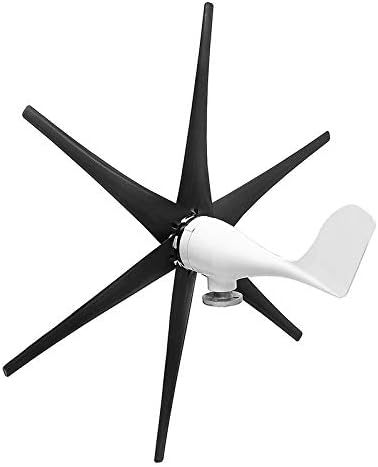 White/Black Wind Generator 12V/24V/48V 5000W 6 Blade Wind Turbine Generator Home Wind Power Generator Windmill