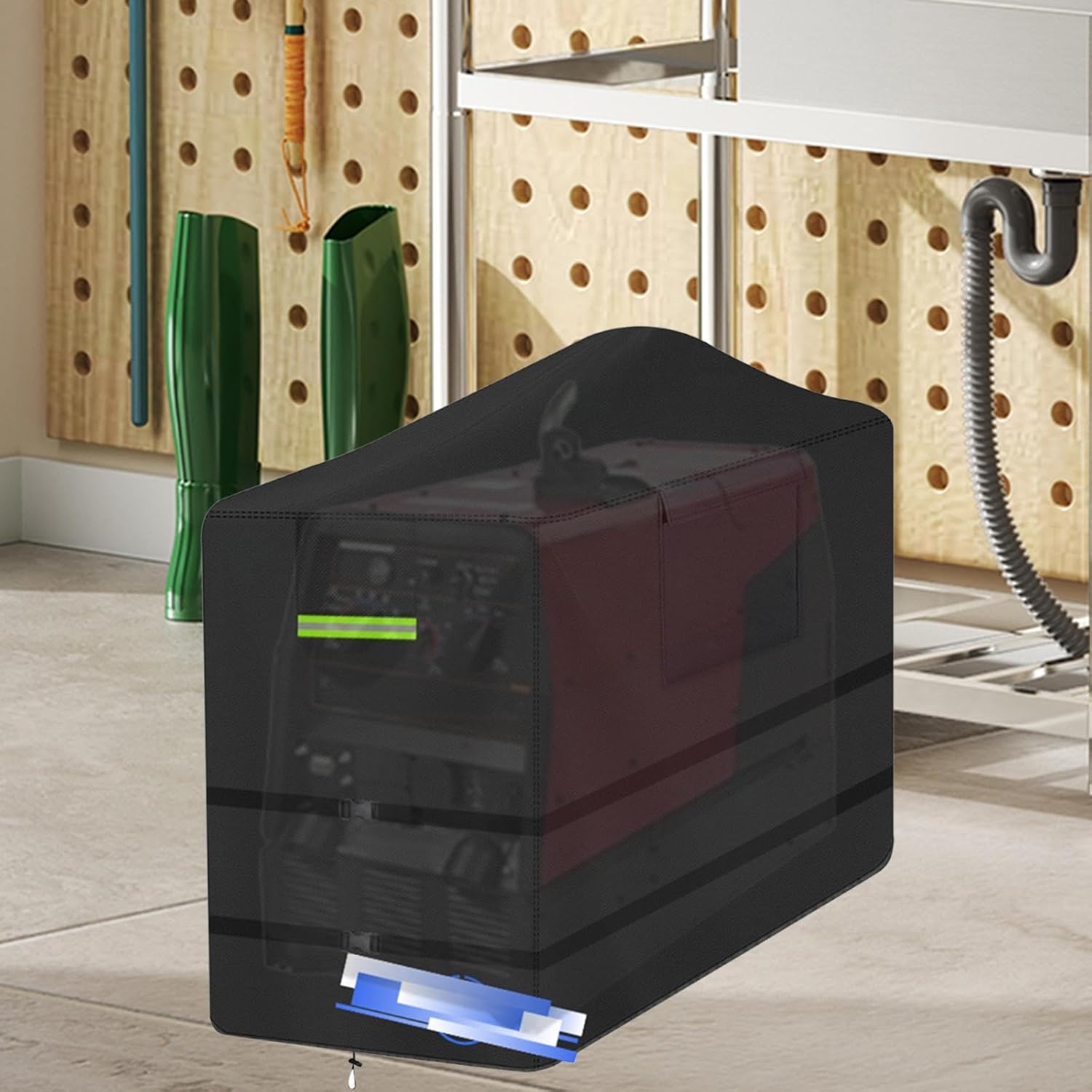 Welder Generator Cover Sun Protection Weather Resistant Waterproof with Drawstring