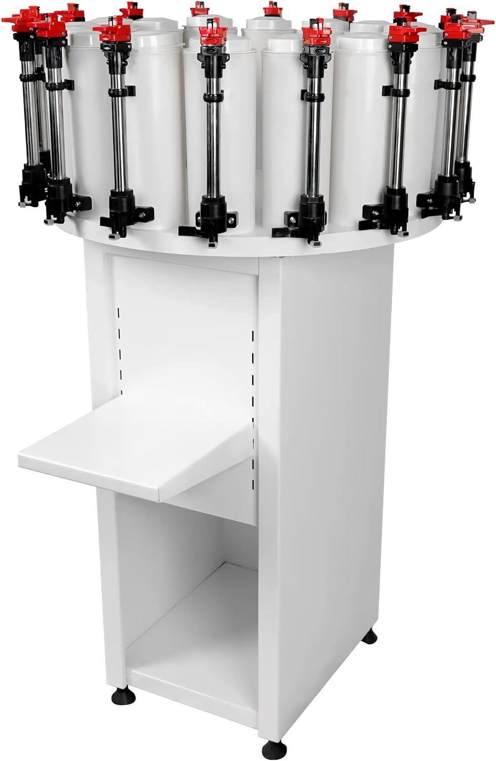 14 Stations, 110V Commercial Electric Paint Colorant Dispenser with Adjustable Platform and Precision Ruler for Water and Oil Colorant Color Matching Toning 14 Canisters