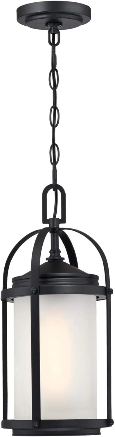 Westinghouse Lighting Grandview One-Light Outdoor Wall Fixture, Oil Rubbed Bronze Finish with Highlights and Clear Seeded Glass