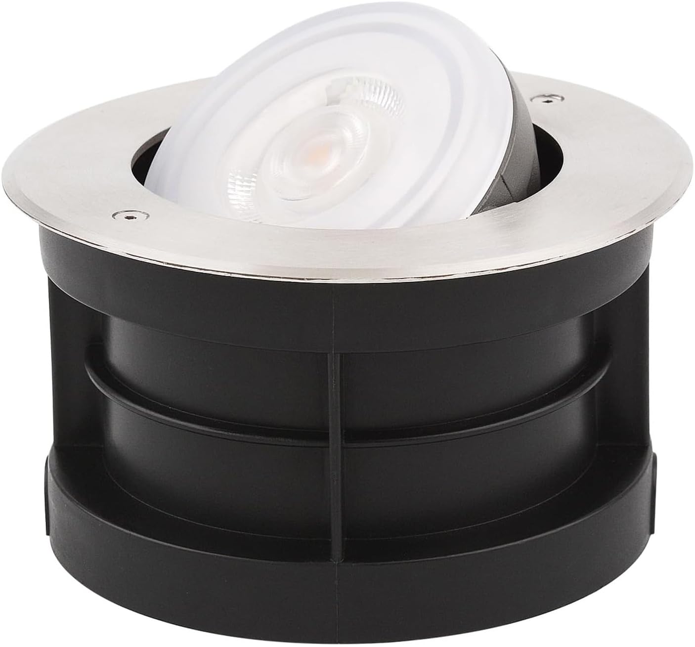 Angle-Adjustable Inground Light - Ground LED Landscape Lamp, Outdoor Garden Recessed Ground Lights, Landscape Pathway In-Ground Lighting, IP65 Waterproof Buried Lamp(Warm Light,48W(220v))