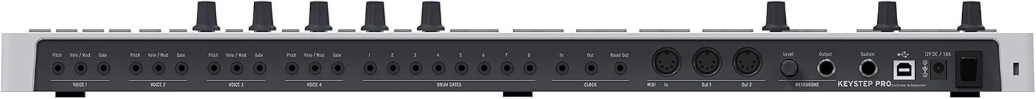 Arturia KeyStep Pro 37-Key USB/MIDI/CV Keyboard Controller and Sequencer, with Aftertouch, 4-Track Polyphonic Sequencer, and Metronome with Gravity Phone Holder and Pro Headphone Bundle