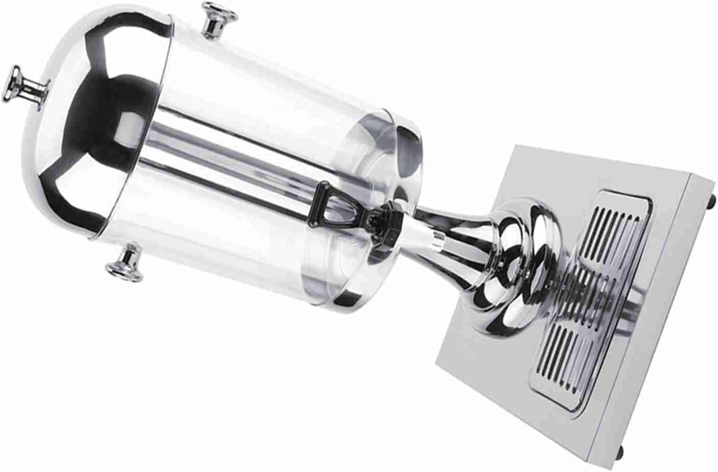 Keenso 8L Stainless Steel Juice Machine Cold Hot Beverage Dispenser for Restaurant Hotel Bar (single head silver)