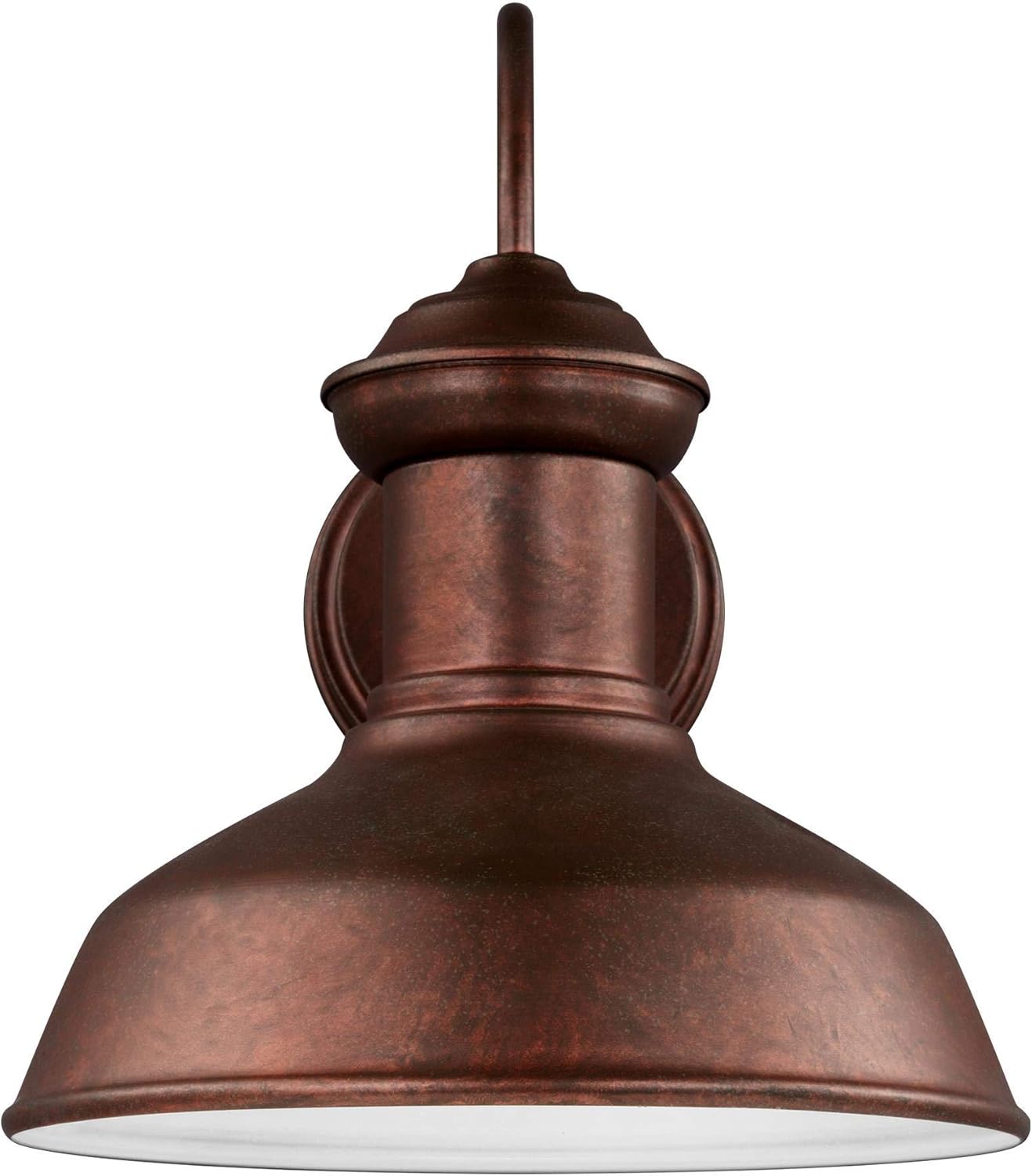 Sea Gull Lighting 8547701EN3-44 Fredricksburg Outdoor Wall Lantern Outside Fixture, Small One - Light, Weathered Copper
